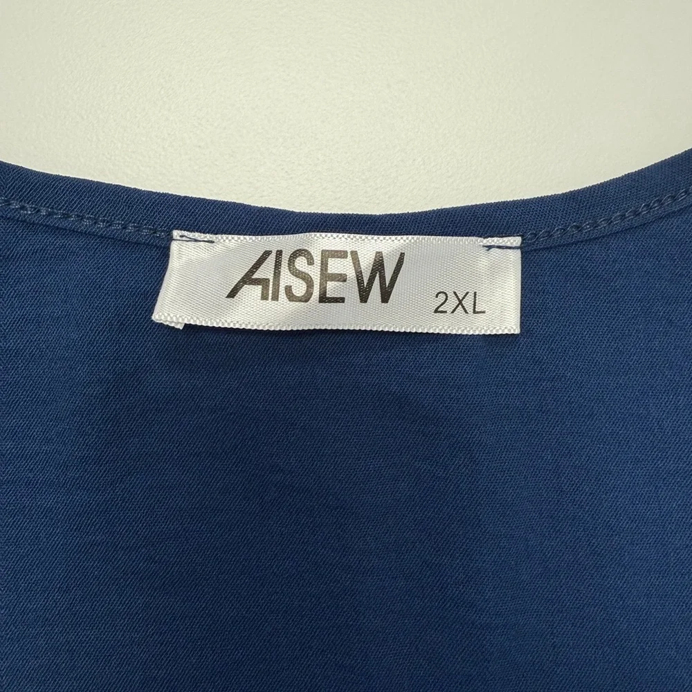 AISEW Chic Deep Blue Women's Tank Top